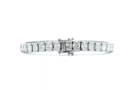 Alexander Beverly Hills All GIA 11.18ct Oval Cut D-F Diamond Tennis Bracelet 18k