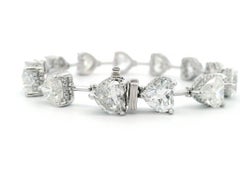 Alexander Beverly Hills All GIA 26.46ct Heart Diamond Bracelet 18k