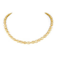Alexander Beverly Hills 71.71ct Yellow Diamond Necklace & Bracelet Set 18k