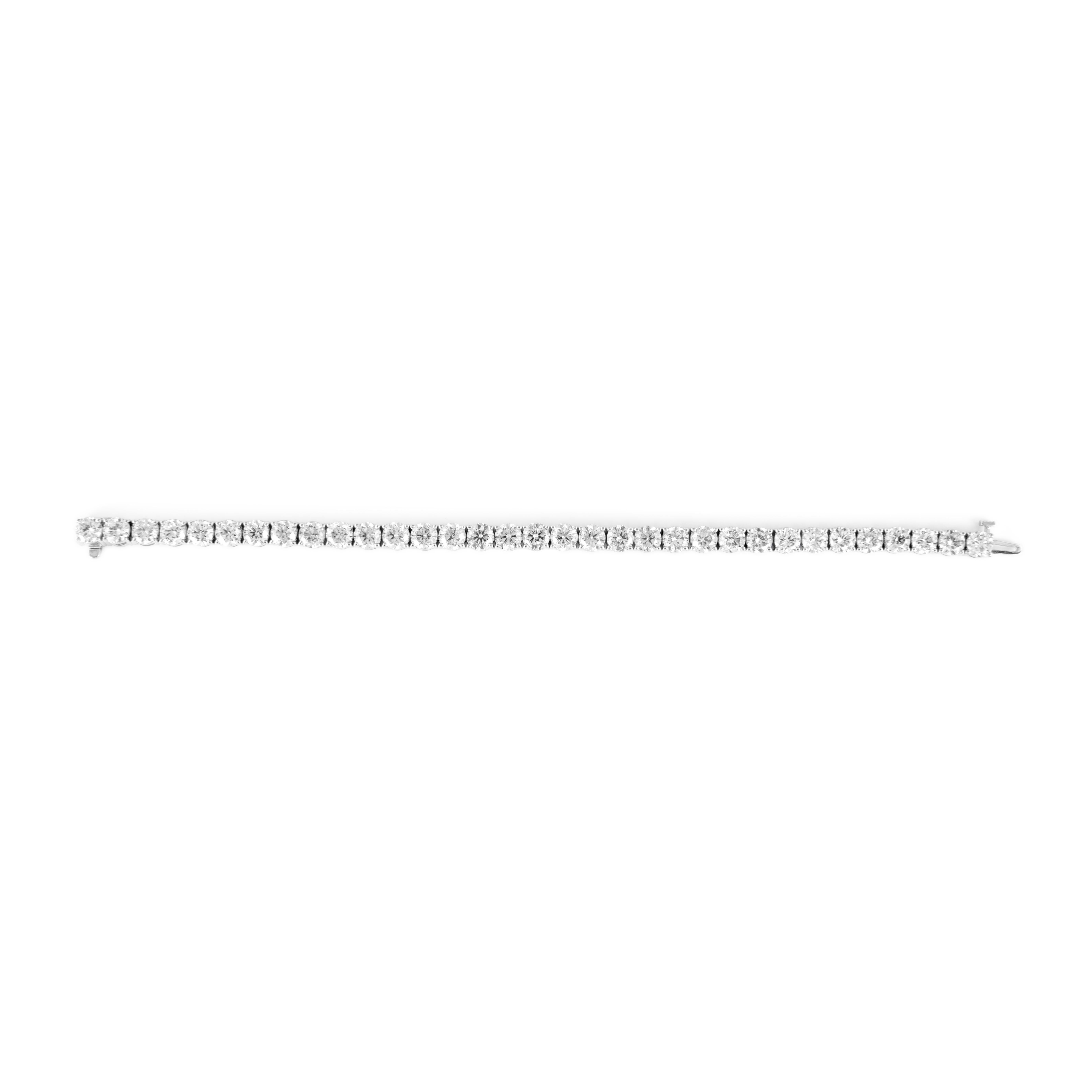 Alexander Beverly Hills Pulsera de tenis de diamantes 18,58 ct 'Avg 0,56 ct' 18k Contemporáneo en venta