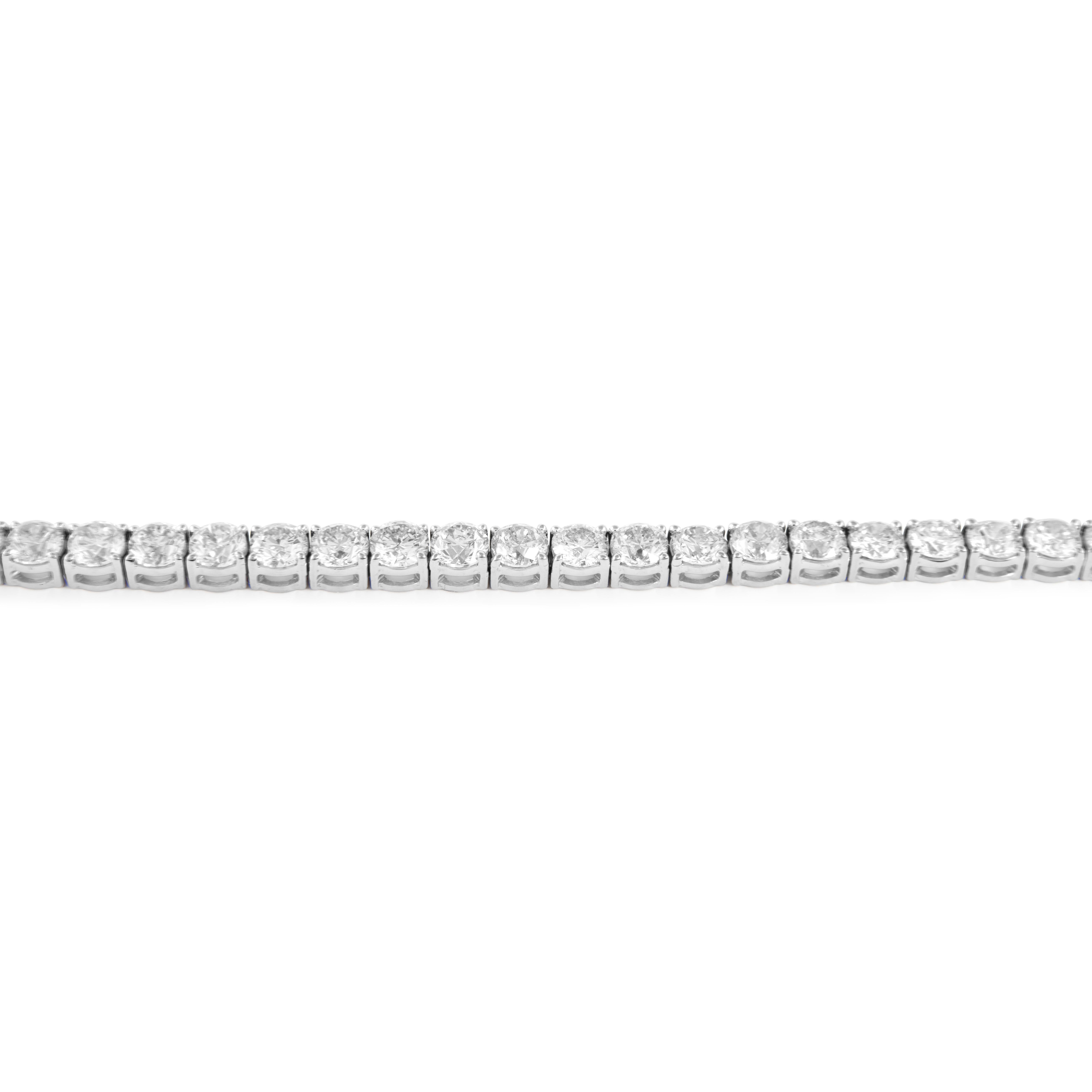 Alexander Beverly Hills Pulsera de tenis de diamantes 18,58 ct 'Avg 0,56 ct' 18k Corte redondo en venta