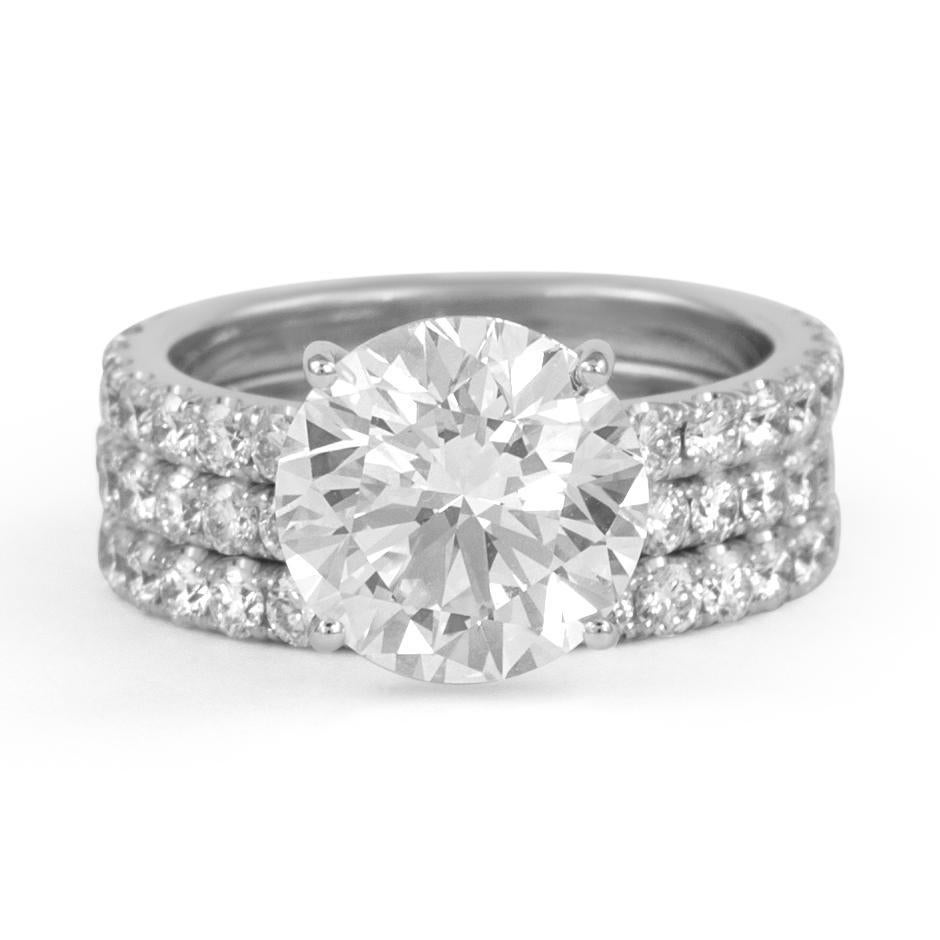 Alexander Beverly Hills GIA 4,25ct G VS1 3EX Anillo de compromiso de diamantes redondos 18k en venta 3