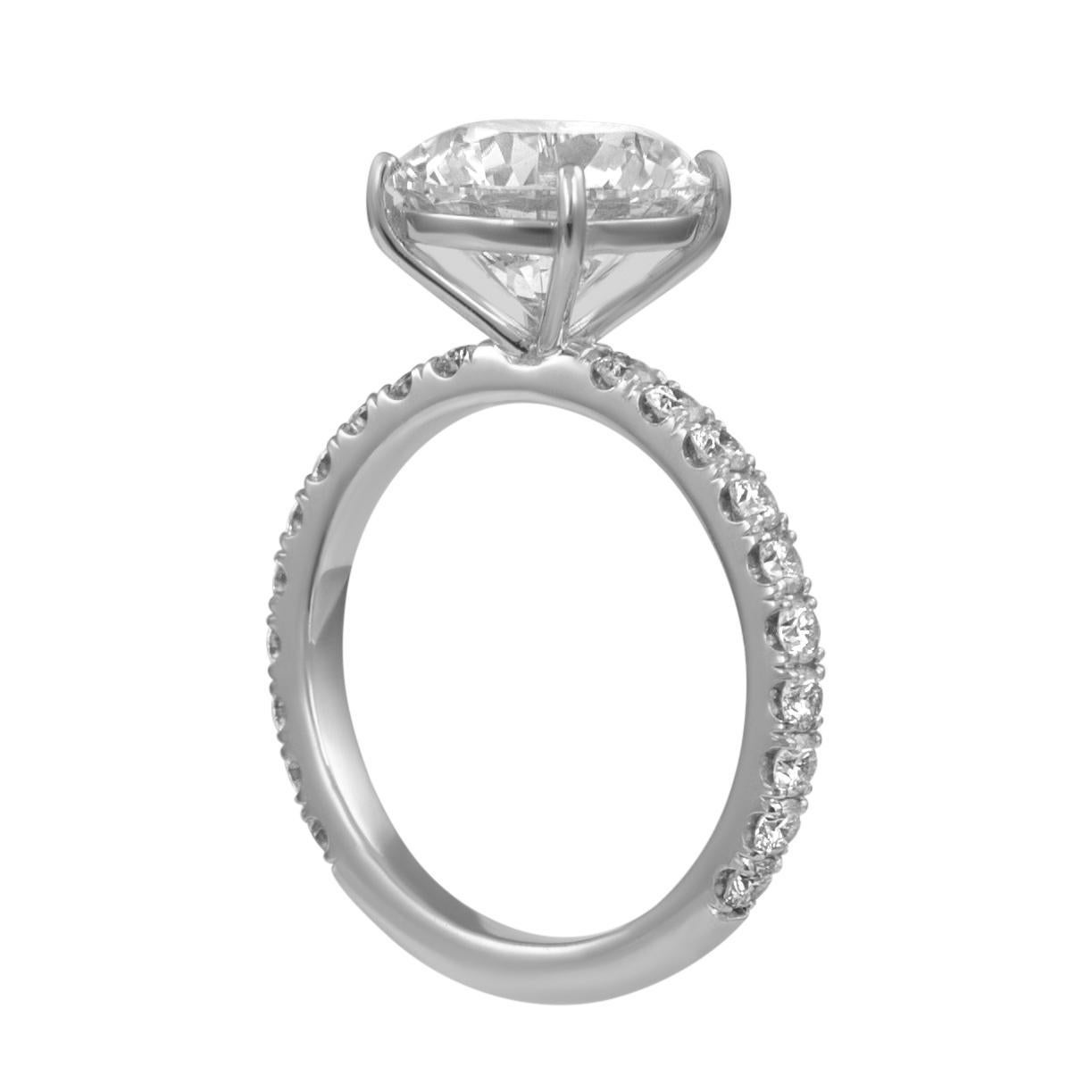 Alexander Beverly Hills GIA 4,25ct G VS1 3EX Anillo de compromiso de diamantes redondos 18k en venta 1