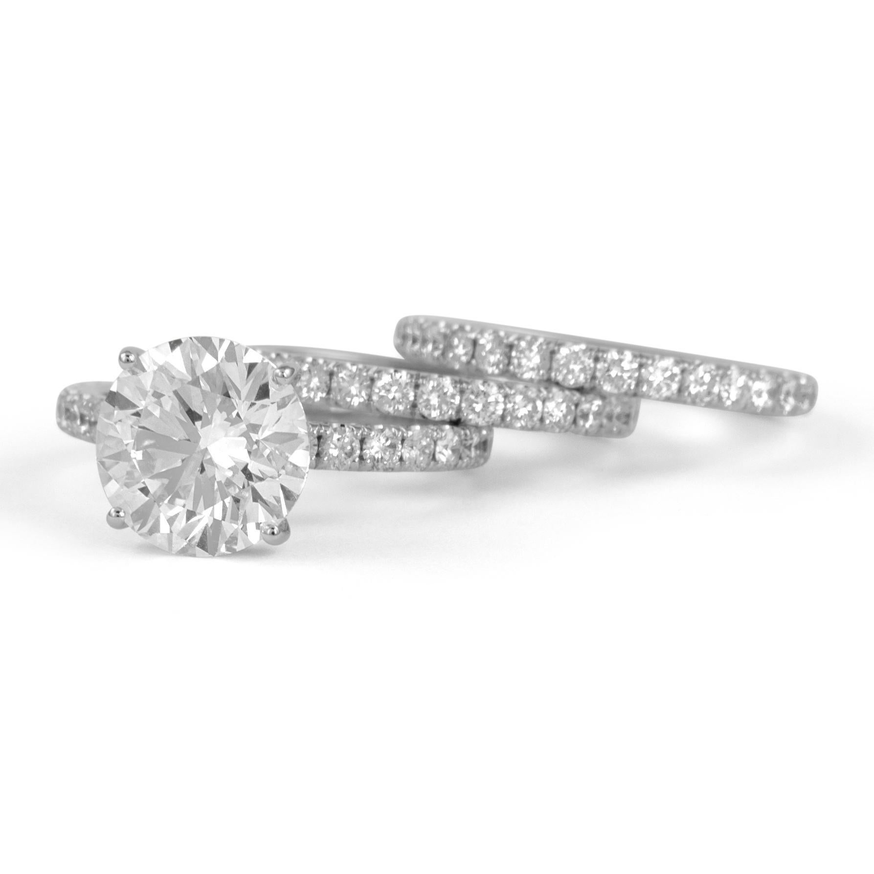 Alexander Beverly Hills GIA 4,25ct G VS1 3EX Anillo de compromiso de diamantes redondos 18k en venta 2