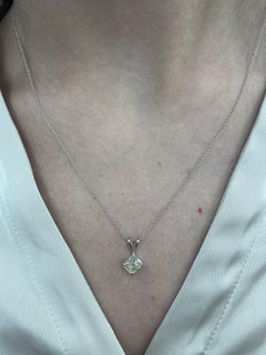 Alexander Beverly Hills EGL 1.01ct Diamond Solitaire Necklace White Gold