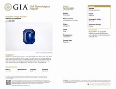 Alexander Beverly Hills GIA 8.23ct Emerald Cut Ceylon Sapphire Three-Stone Ring