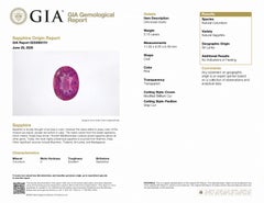 Alexander Beverly Hills GIA 5.15ct No-Heat Pink Sapphire 3-Stone Ring Platinum