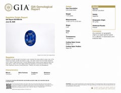 Alexander Beverly Hills GIA 7.33ct Oval Sapphire & Diamond 3-Stone Ring Platinum