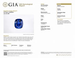 Alexander Beverly Hills GIA 4.46ct Cushion Ceylon Sapphire & Diamond Ring 18k