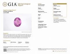 Alexander Beverly Hills GIA 5,09 ct, nicht erhitzt, ovaler rosa Saphir und Diamantring