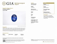 Alexander Beverly Hills GIA 3.03ct No-Heat Oval Ceylon Sapphire & Diamond Ring