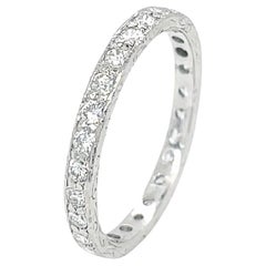 Vintage Diamond Eternity Ring in Platinum