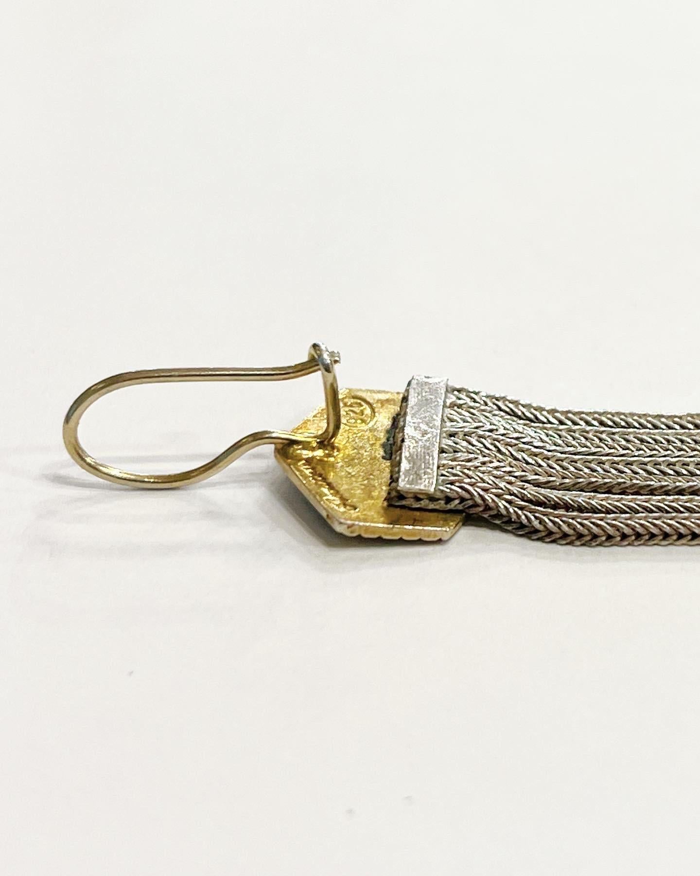 Aygul Turchia Bracciale e orecchini in argento 925 e smalto vermeil a più fili in vendita 2