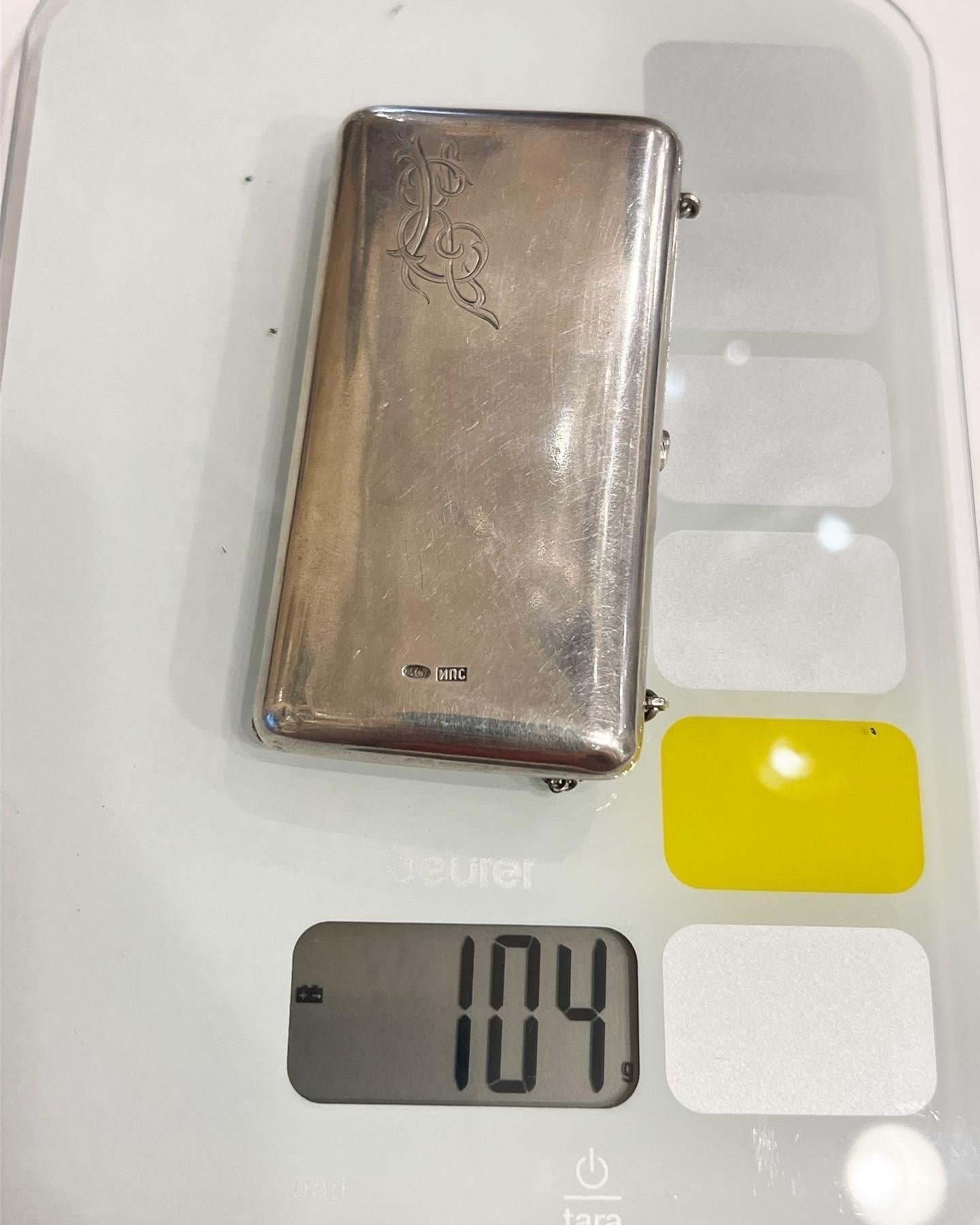 Russian 925 silver box dated 1907 For Sale 2
