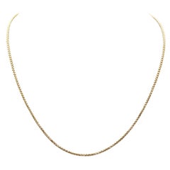 DAVID YURMAN 18k Yellow Gold Rolled Box Link Necklace 1.7mm - 18" - 6.0 Grams