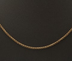 DAVID YURMAN 18k Yellow Gold Rolled Box Link Necklace 1.7mm - 18" - 6.0 Grams