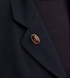 Victorian 18 Karat Yellow Gold & Garnet Stick Pin