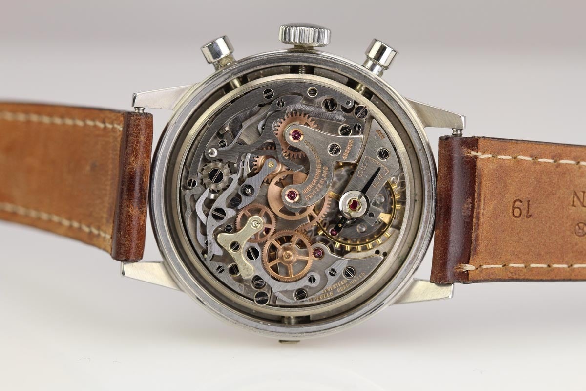 Men's Abercrombie & Fitch Stainless Steel Seafarer Chronograph Wristwatch circa 1950s