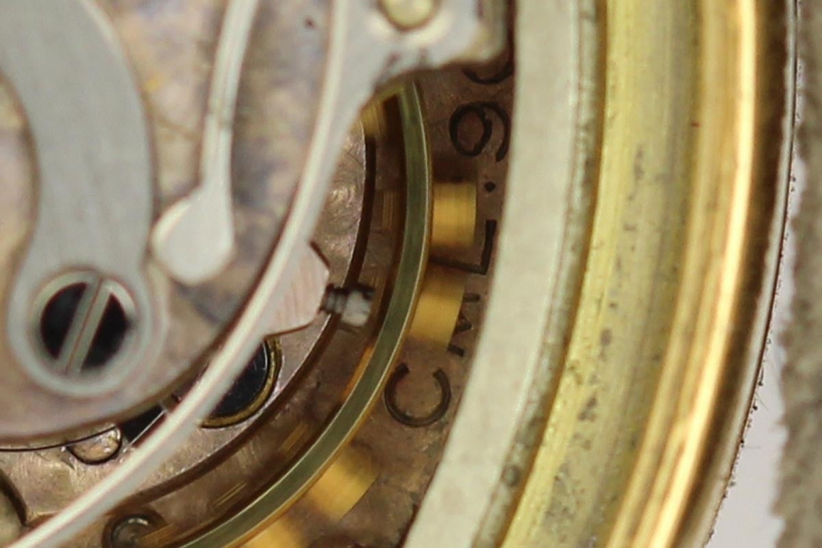 Men's Movado Yellow Gold Chronograph Wristwatch Ref 9018 circa 1940s