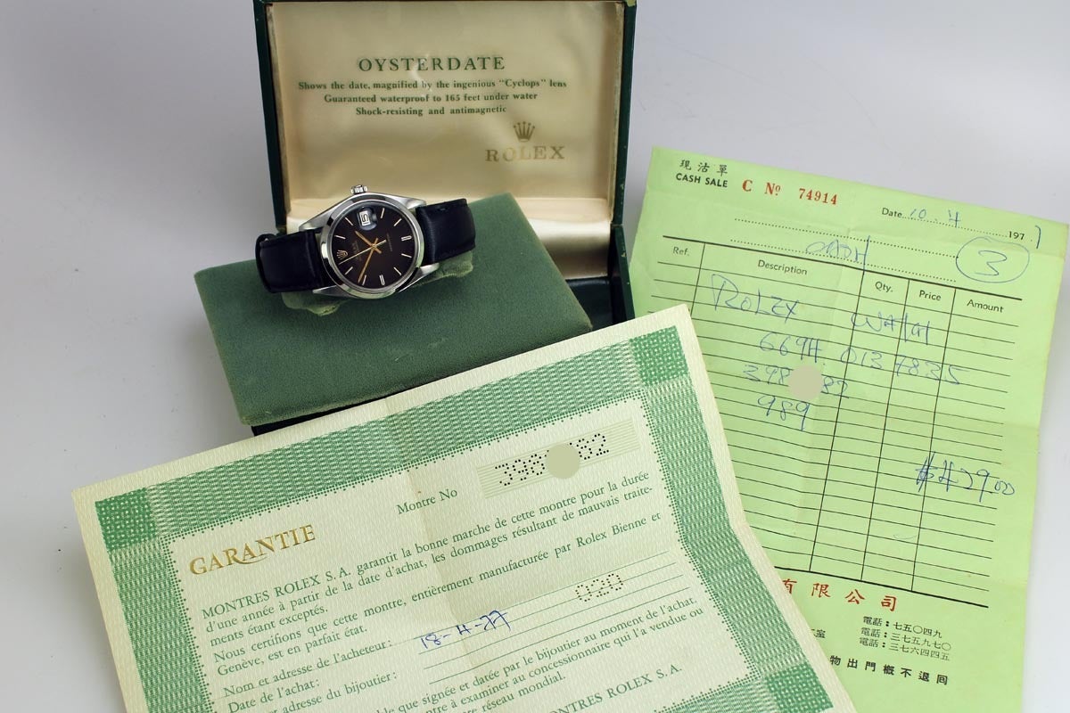 Rolex Stainless Steel Oysterdate Precision Wristwatch Circa 1973 1