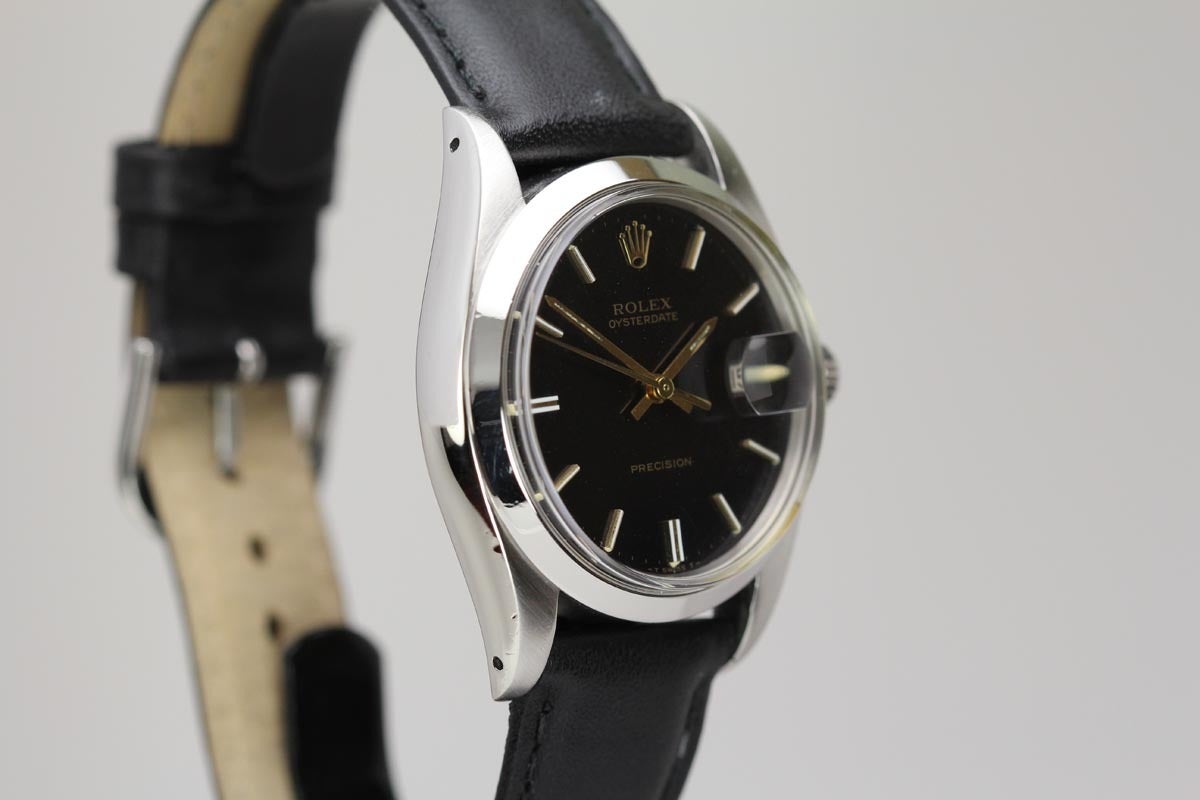 Rolex Stainless Steel Oysterdate Precision Wristwatch Circa 1973 In Excellent Condition In Miami Beach, FL