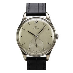 Omega Stainless Steel Wristwatch circa 1950s