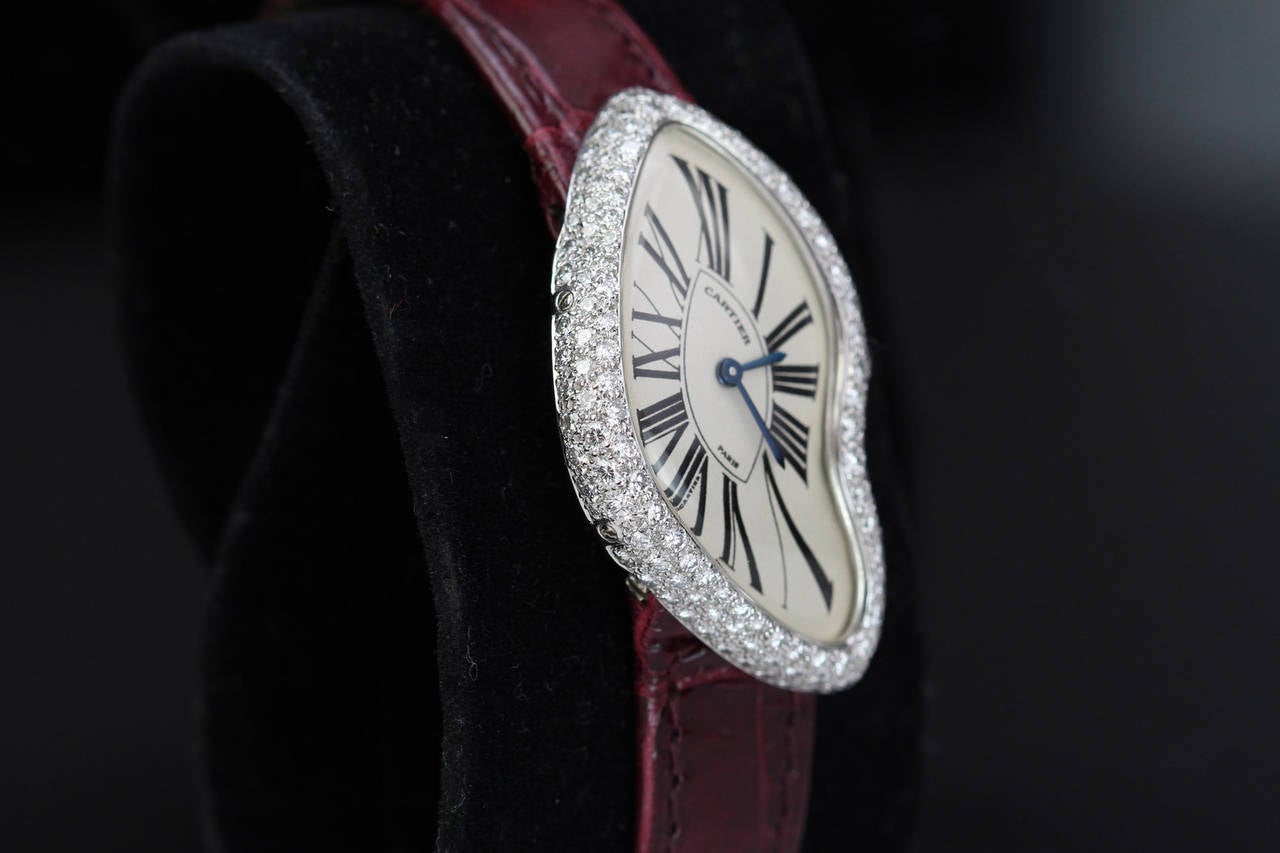 cartier crash watch