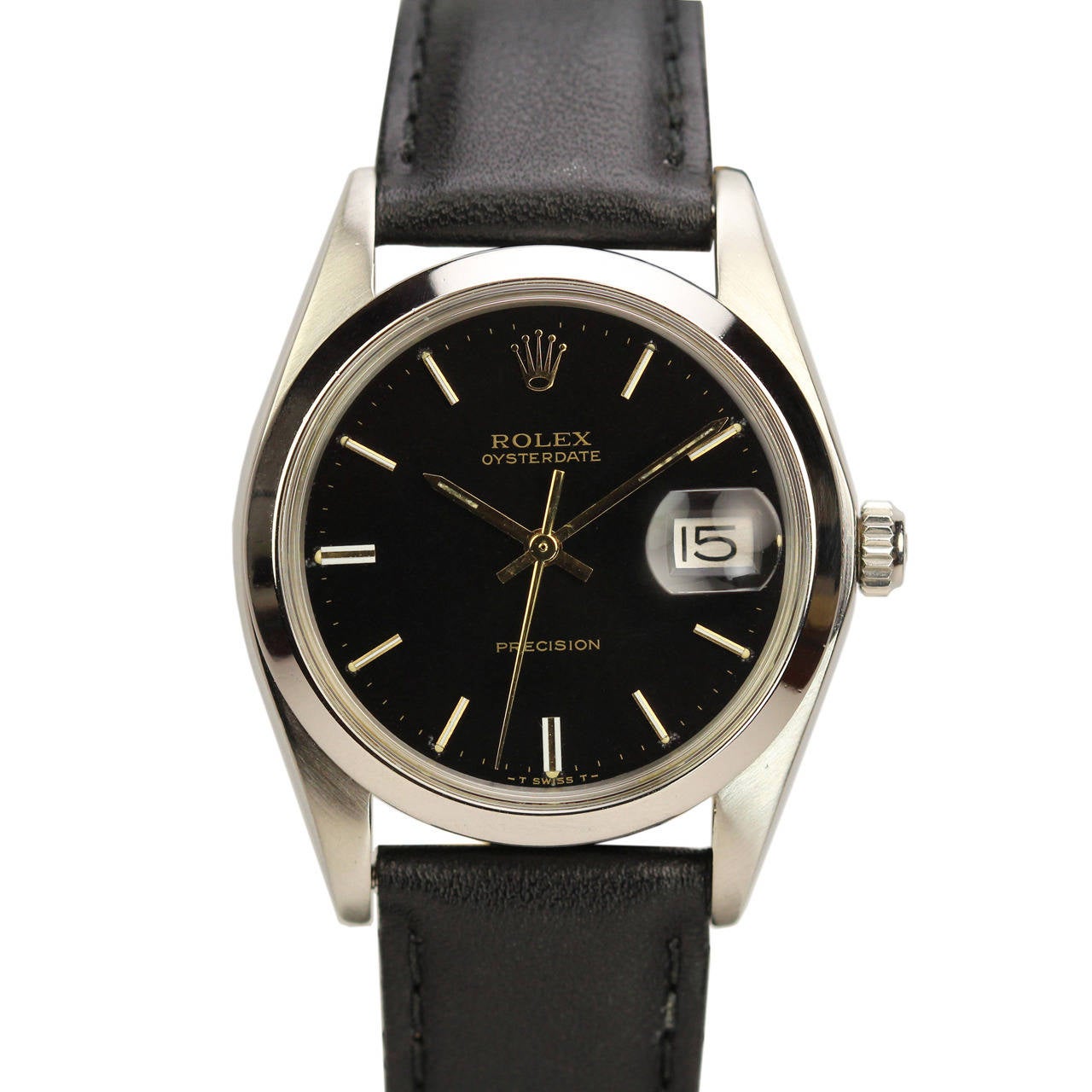 Rolex Stainless Steel Oysterdate Precision Wristwatch Circa 1973