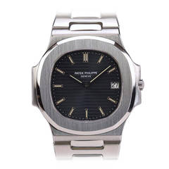 Patek Philippe Stainless Steel Jumbo Nautilus Wristwatch Ref 3700