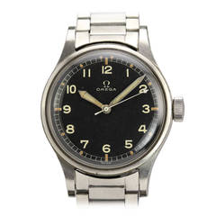 Omega Stainless Steel Military Wristwatch Ref 2777-2 circa 1950s