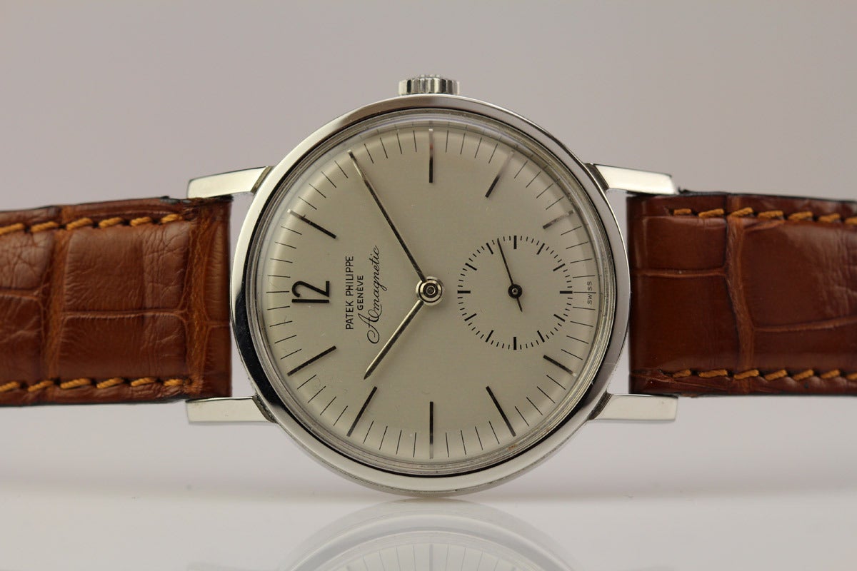 Patek Philippe Stainless Steel Amagnetic Wristwatch Ref 3417 1