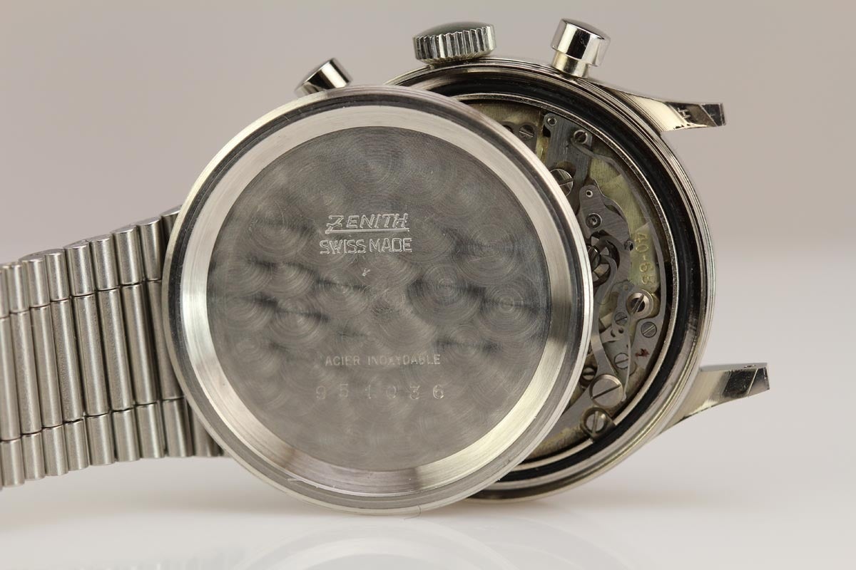 Zenith Stainless Steel Chronograph Wristwatch  3