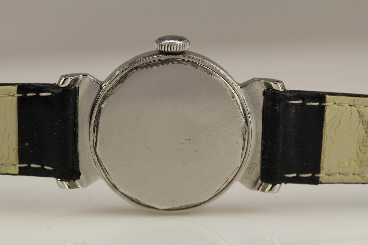 1940s Cartier Movado Rose Gold Stainless Steel Wristwatch at 1stDibs ...
