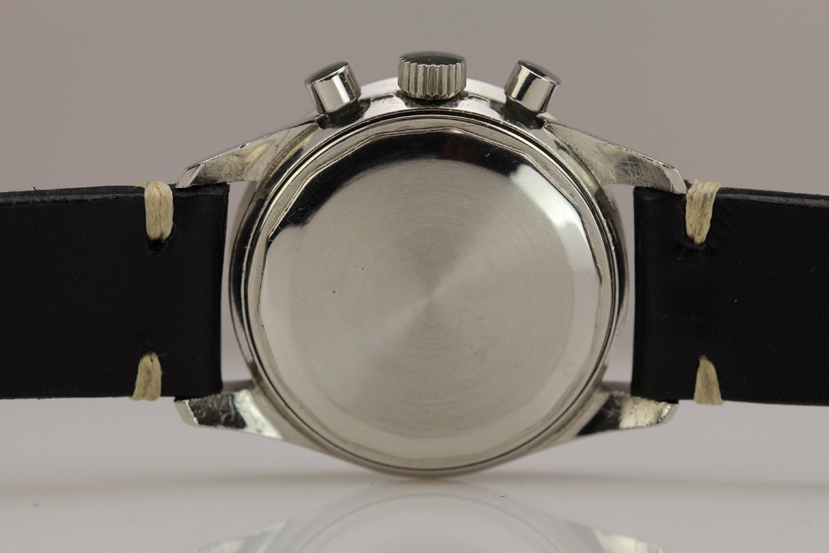 Men's Universal Geneve Stainless Steel Tri-Compax Wristwatch