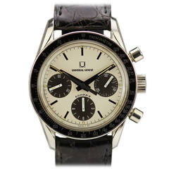 Universal Geneve Stainless Steel Compax Wristwatch