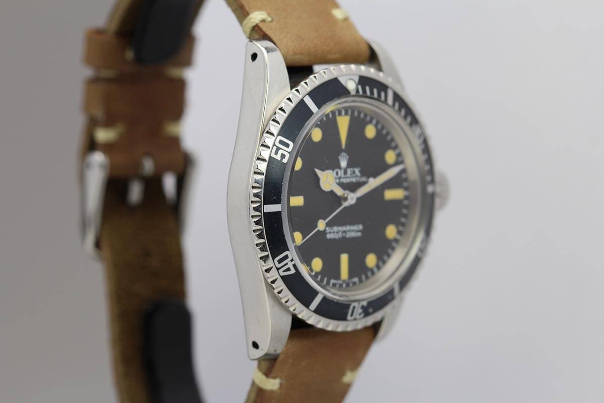 Men's Rolex Stainless Steel Submariner Wristwatch Ref 5513 