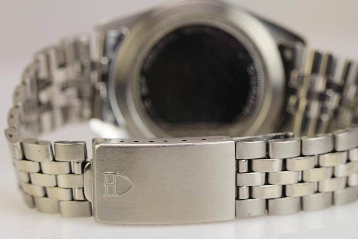 Tudor Edelstahl Prince Oyster Date Automatik-Armbanduhr Ref 74100 im Zustand „Hervorragend“ in Miami Beach, FL