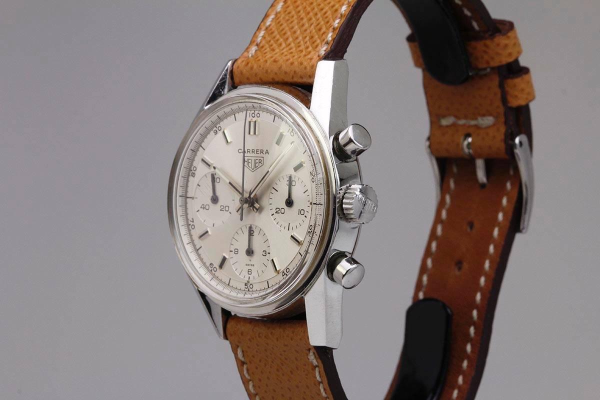 Men's Heuer Carrera Stainless Steel Chronograph Wristwatch