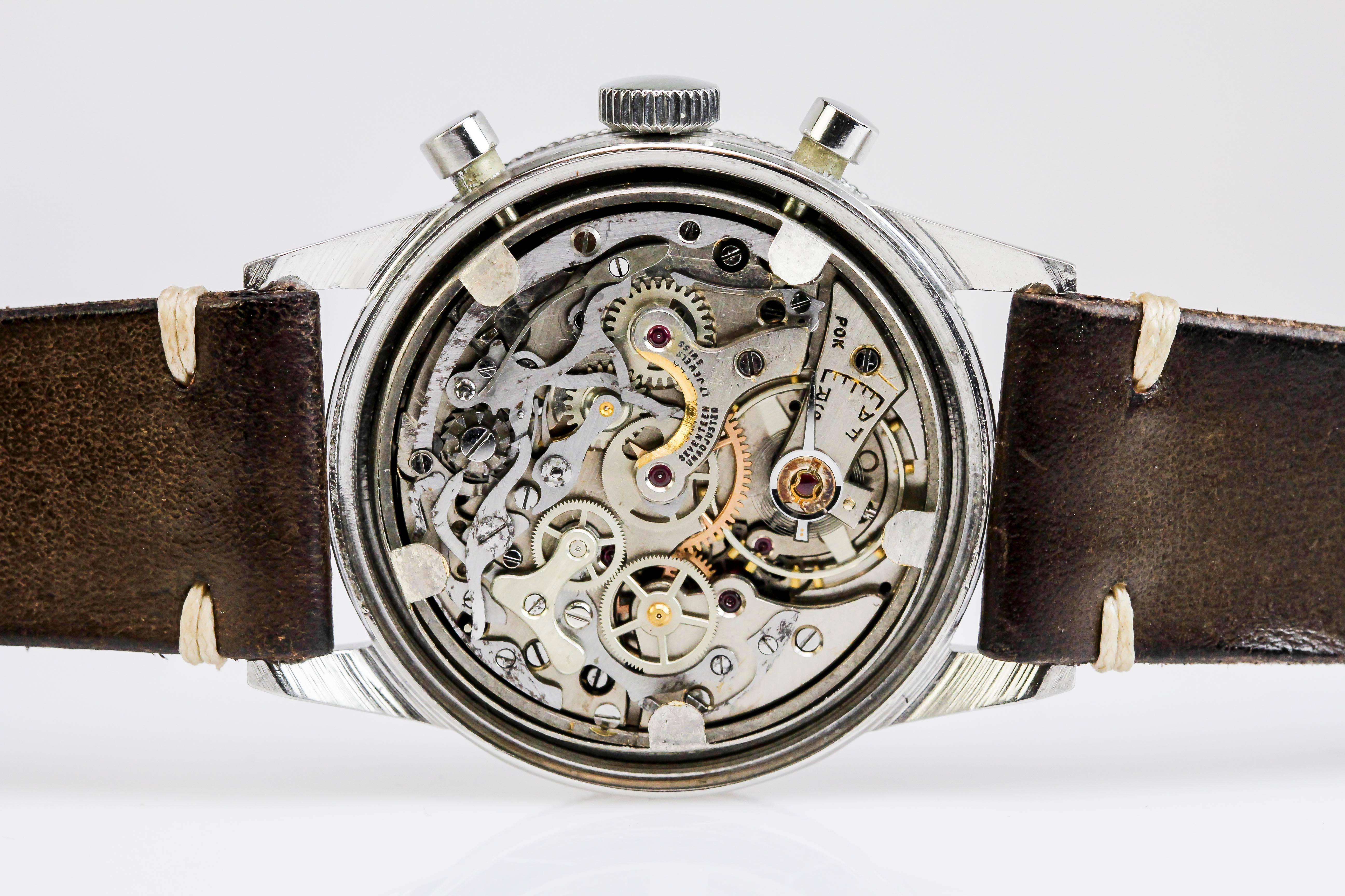 Men's Jardur Stainless Steel Chronograph Manual Wristwatch
