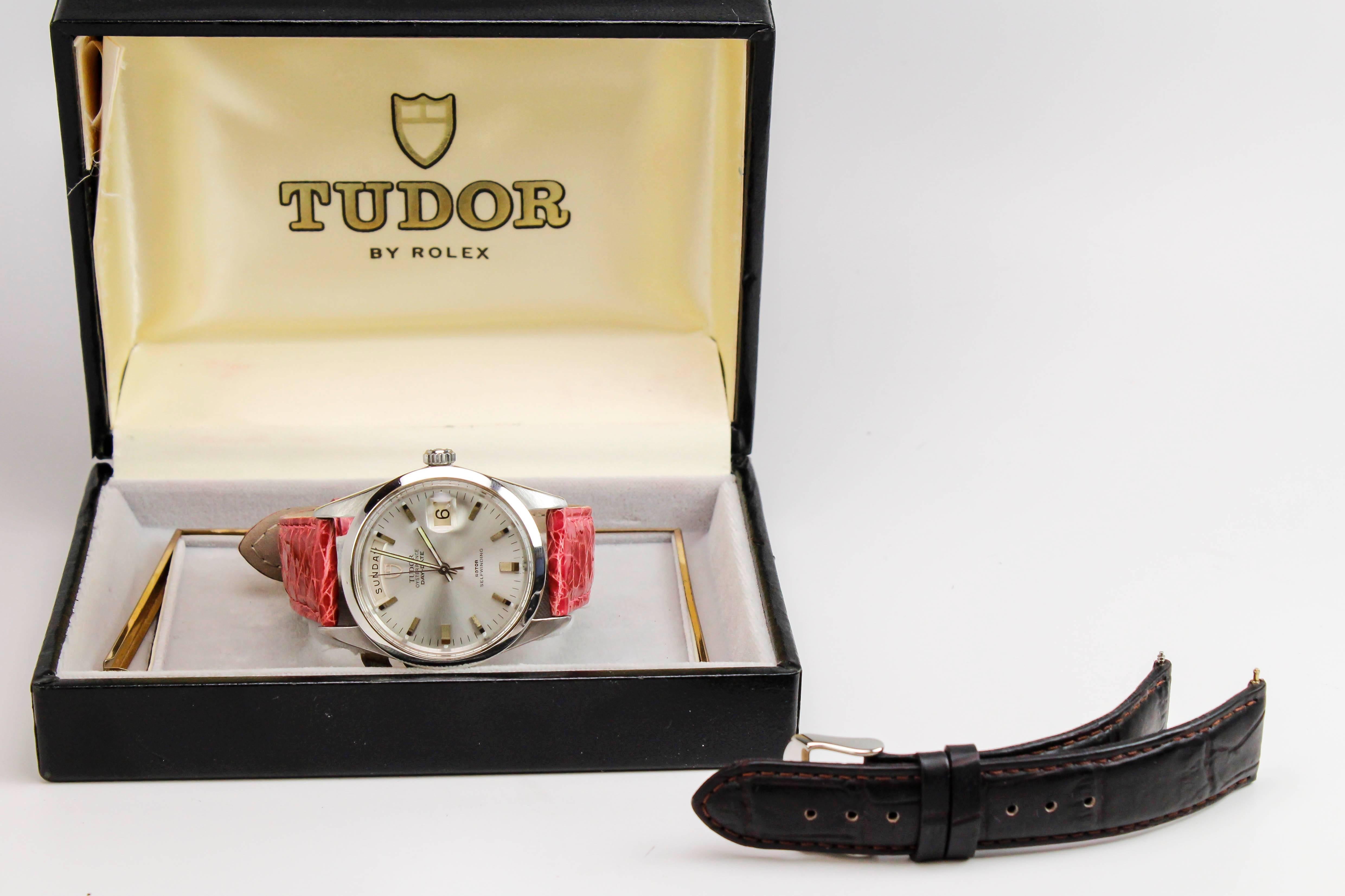 Men's Tudor Stainless Steel Oyster Prince Date+Day Ref 7017/0