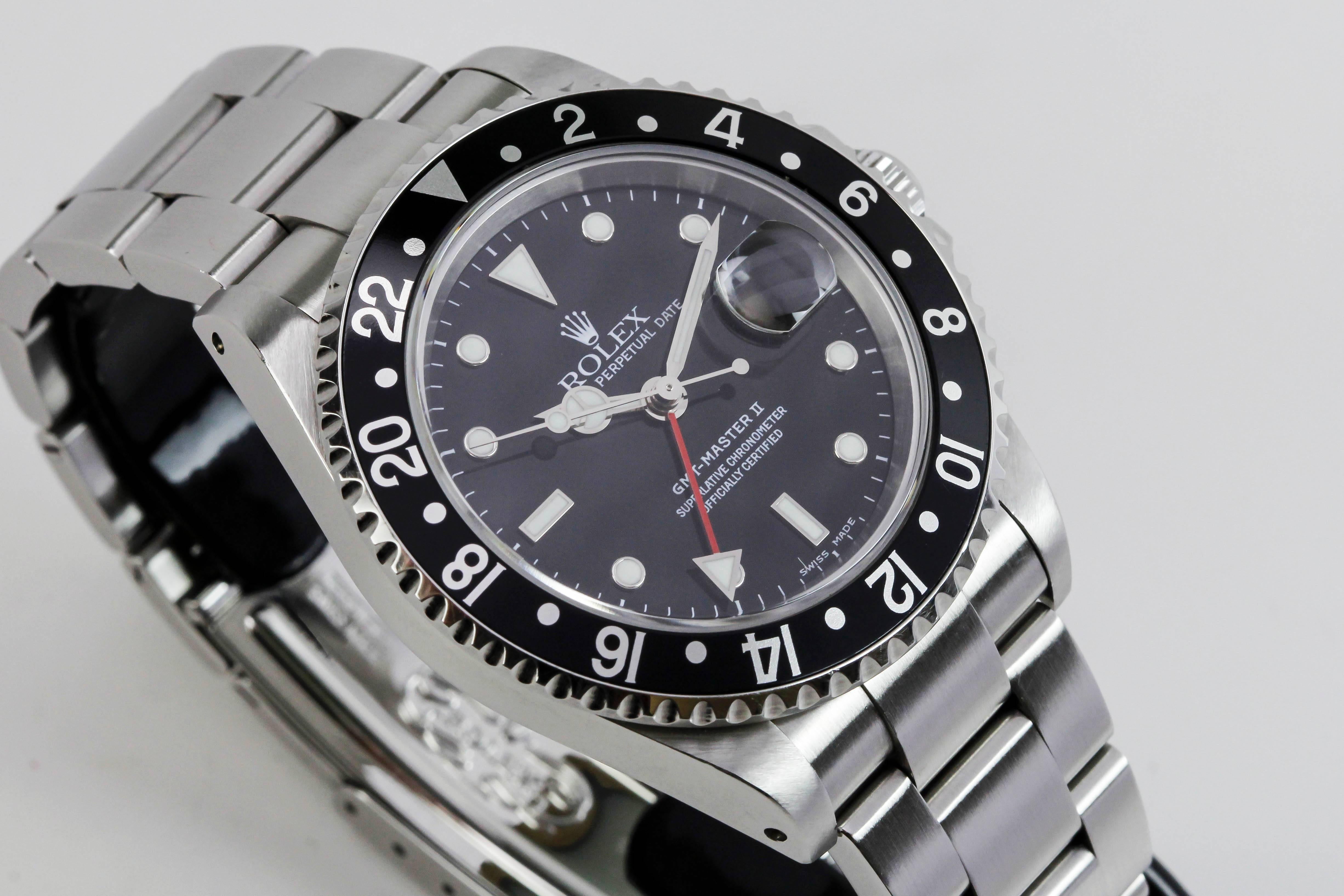 Rolex Stainless Steel GMT Master II Ref 16710  Wristwatch 1