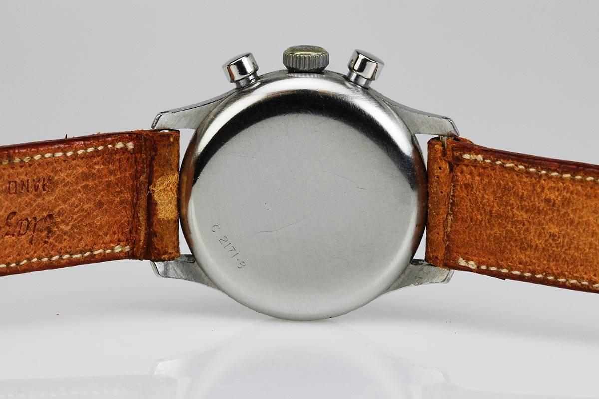 Women's or Men's Heuer Stainless Steel Mini Chronograph Wristwatch
