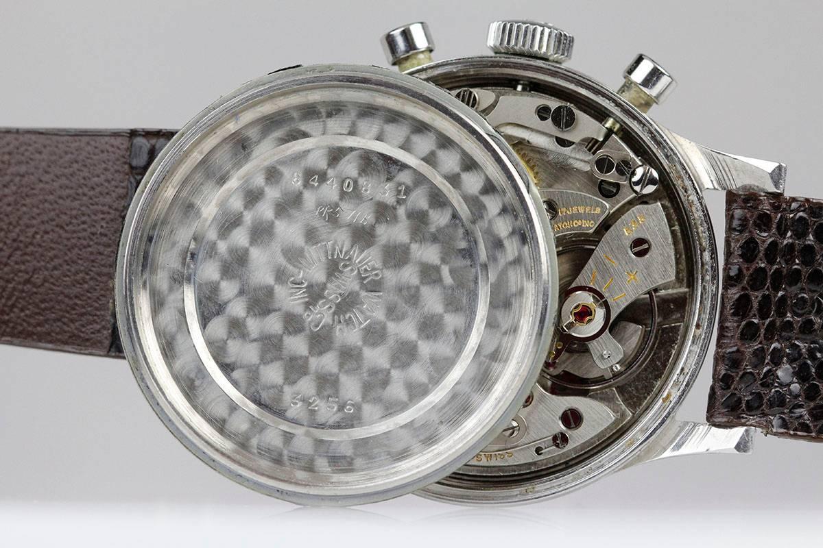 Wittnauer Stainless Steel Chronograph Wristwatch Ref 3256, circa 1960 4