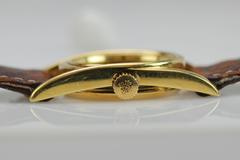 Patek Philippe Yellow Gold Horseshoe Style Driver's Wristwatch Ref 497