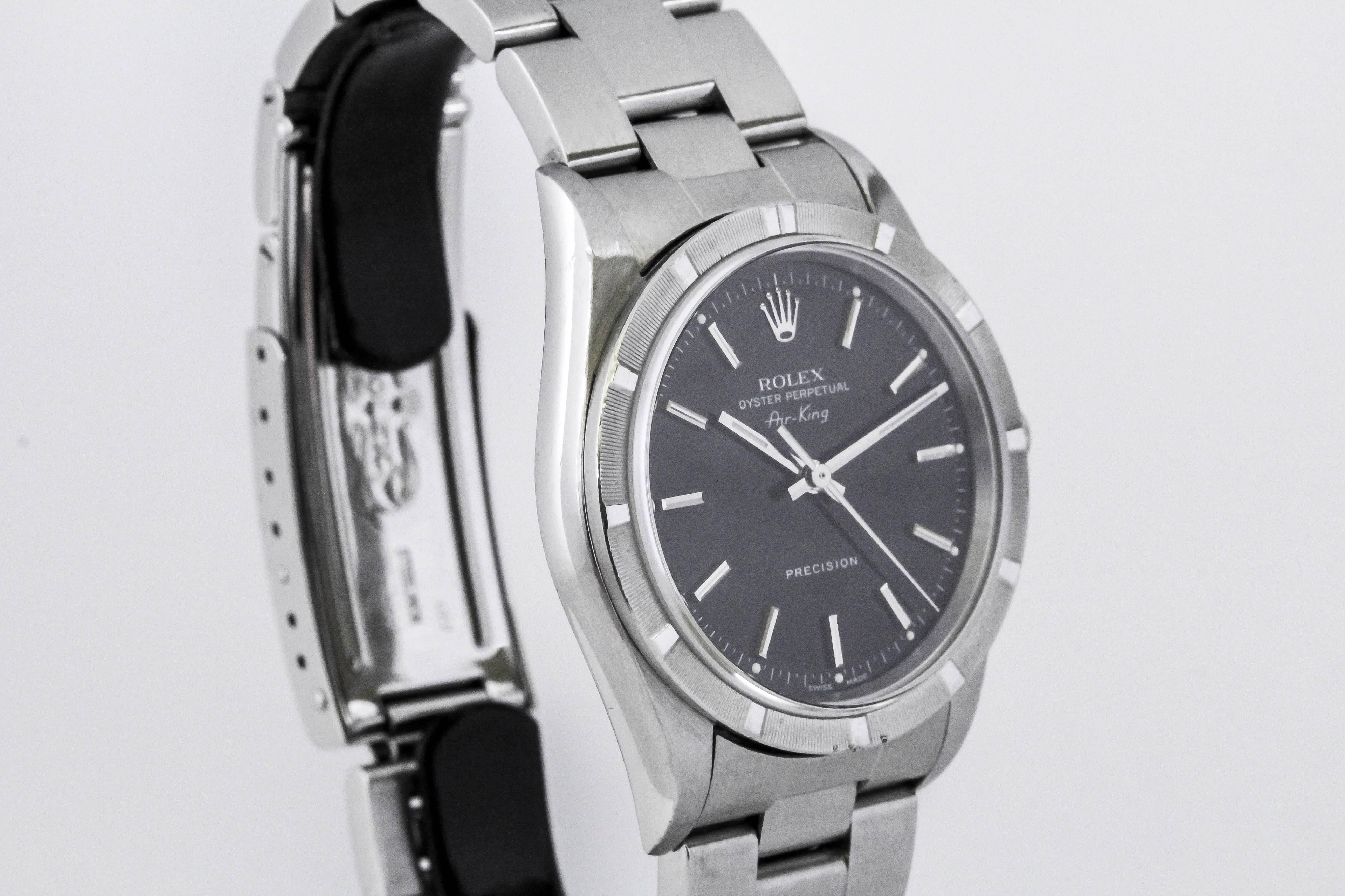 Rolex Stainless Steel Air King Precision Wristwatch Ref 14010M, circa 2006 2