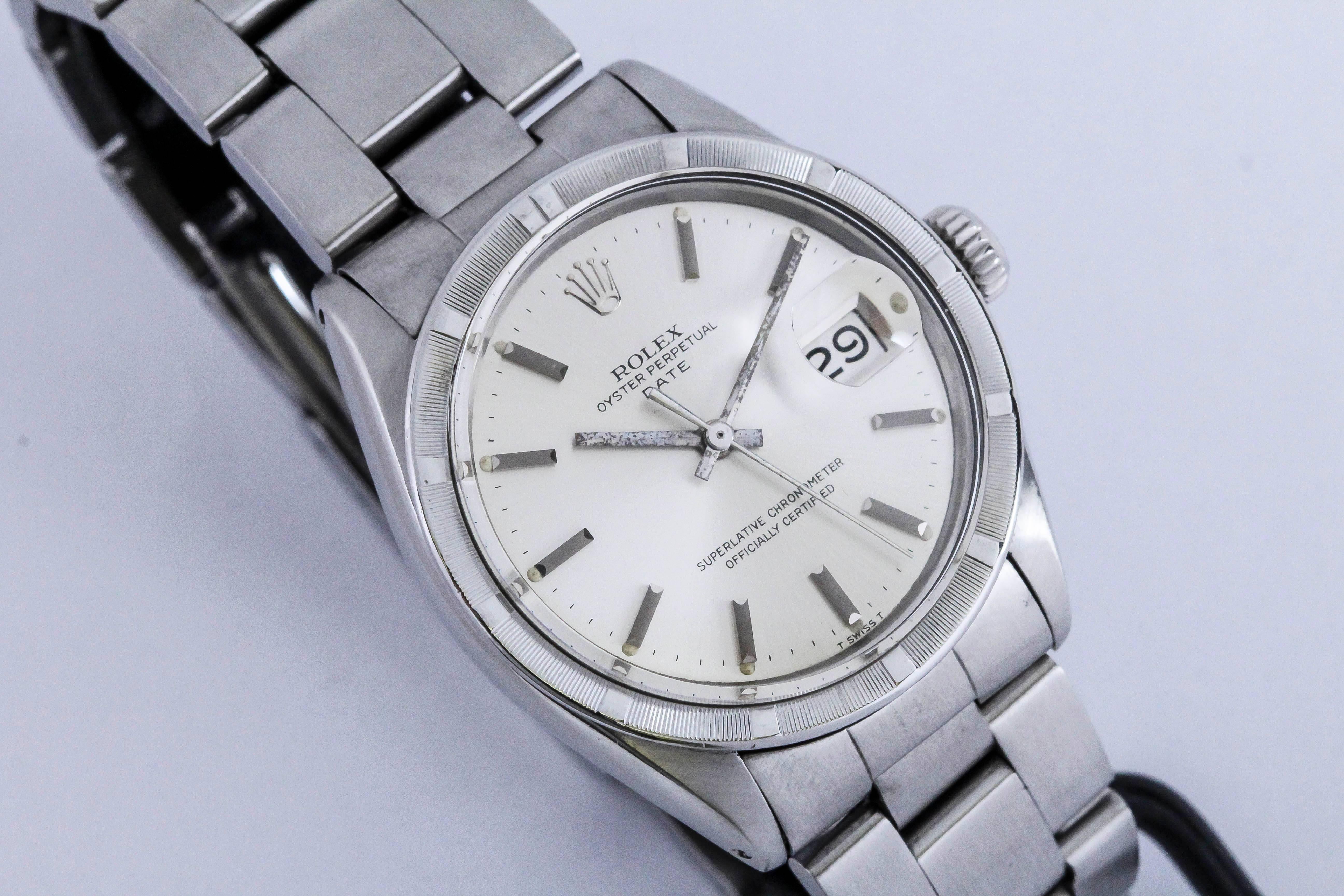 Rolex Stainless Steel Date Wristwatch Ref 1501, circa 1970 1