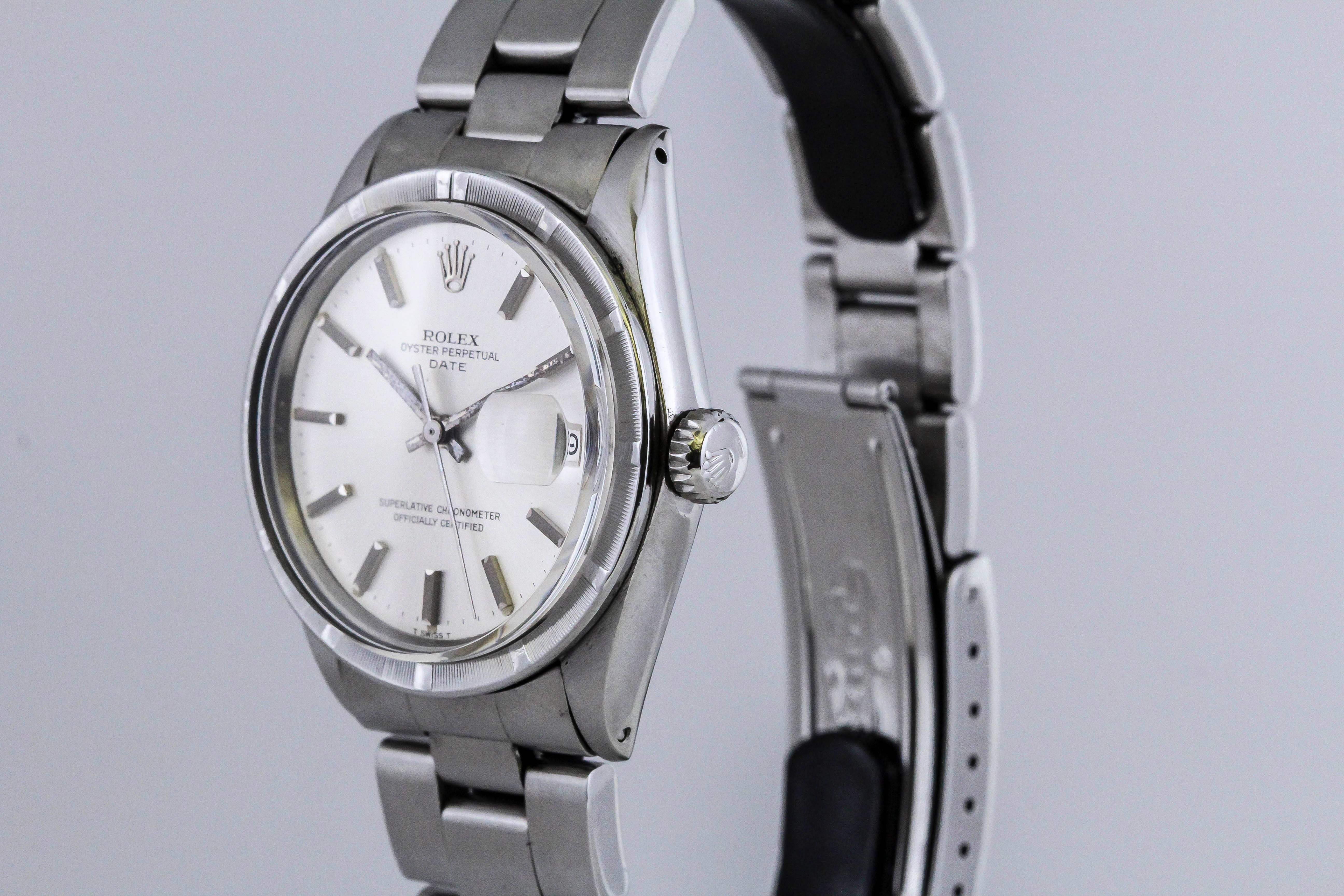 Rolex Stainless Steel Date Wristwatch Ref 1501, circa 1970 2