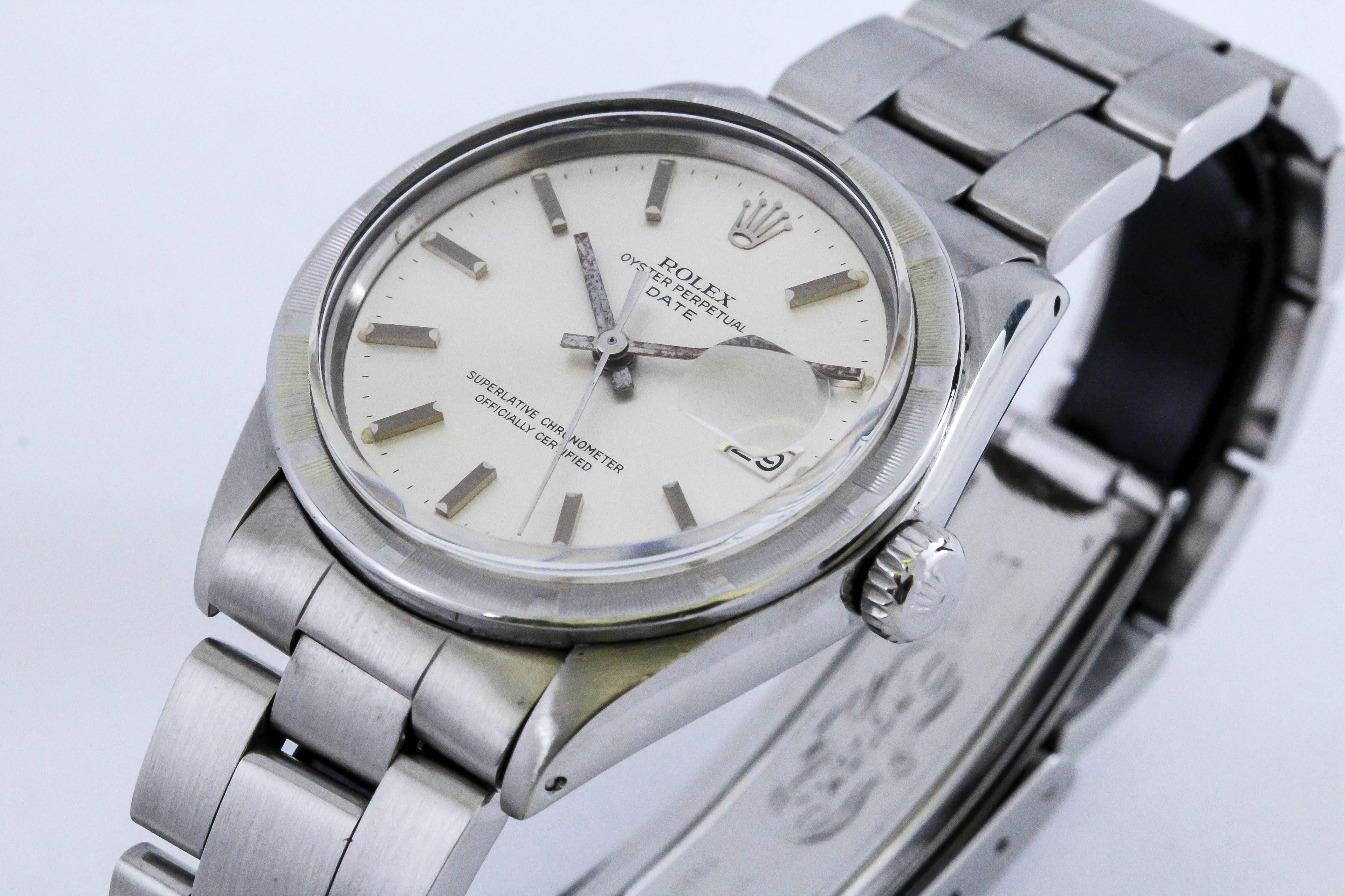 Rolex Stainless Steel Date Wristwatch Ref 1501, circa 1970 4