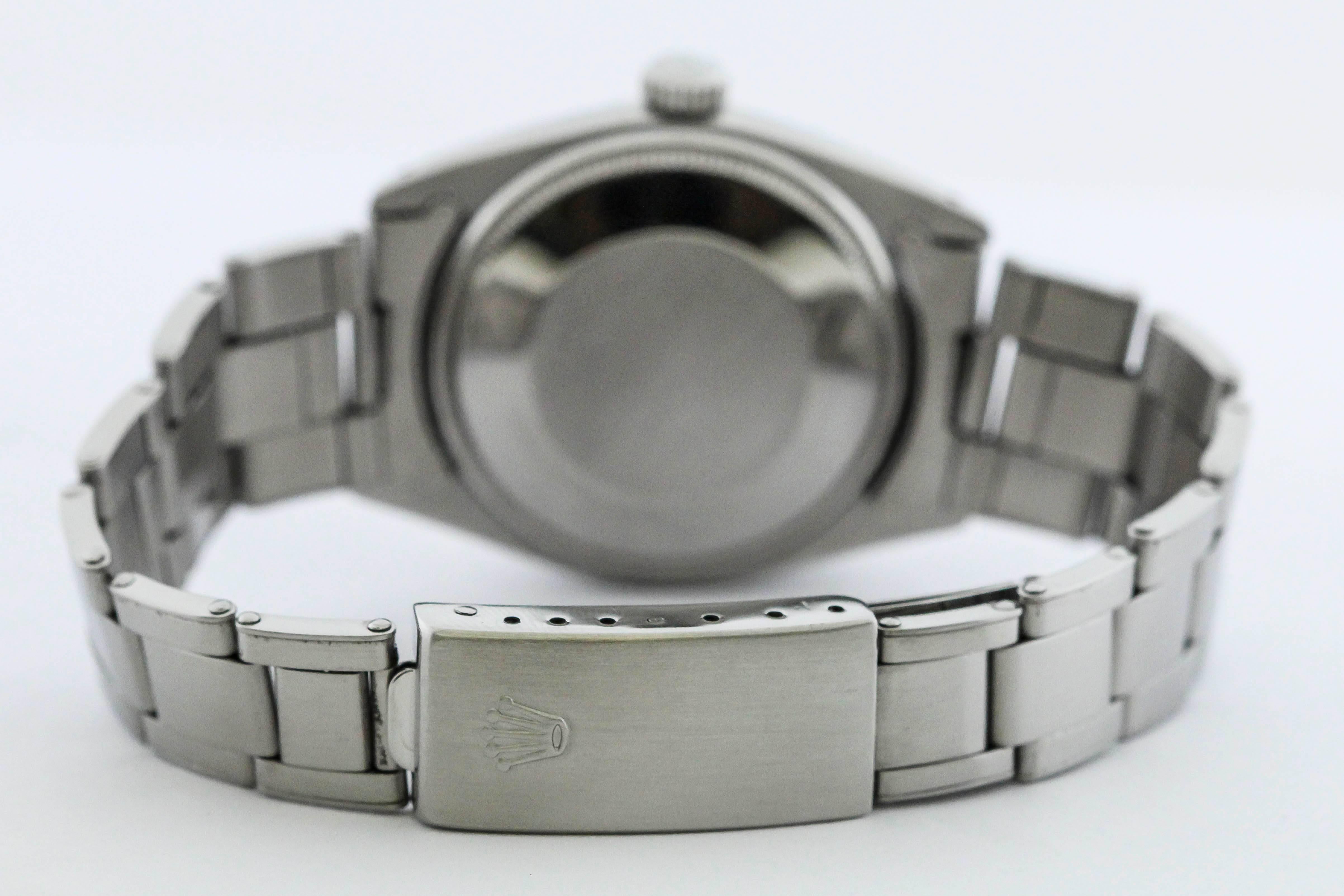 Men's Rolex Stainless Steel Date Automatic Wristwatch Ref 1500, circa 1961