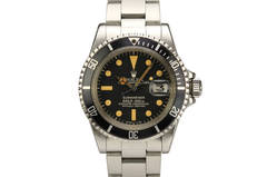 Vintage Rolex Stainless Steel Submariner Date Ref 1680 Wristwatch c. 1978
